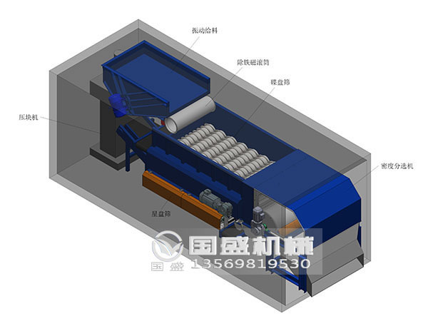 高效生活垃圾双轴撕碎机